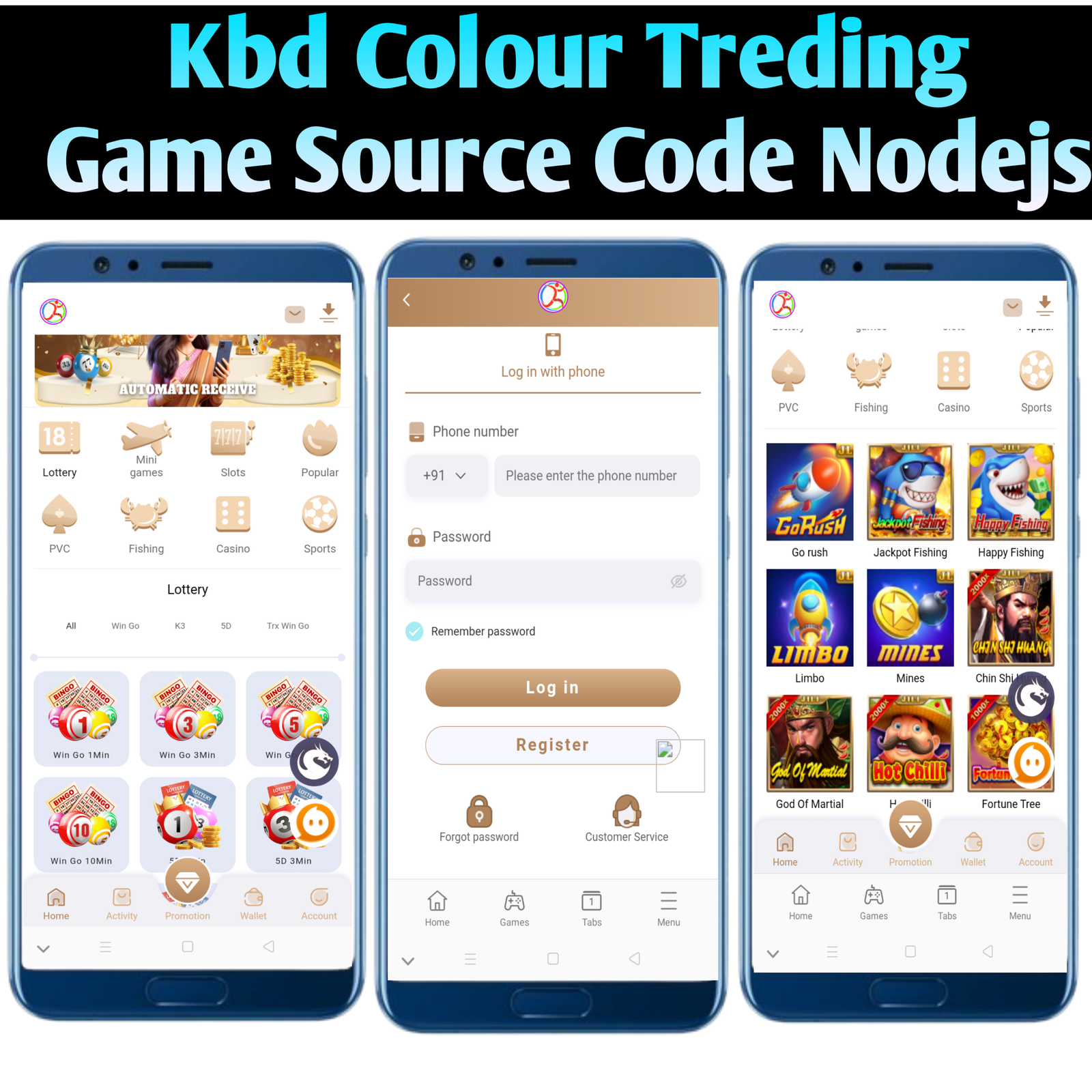 Color Treding Game Source Code Nodejs - KBD