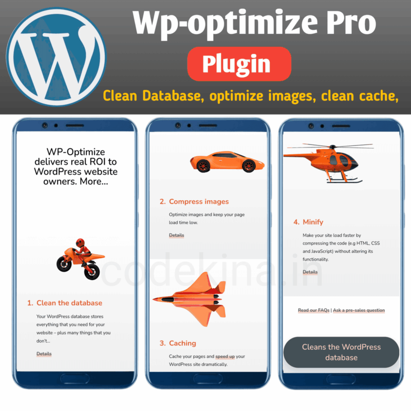 Wordpress optimize premium pro plugin – CodeKina