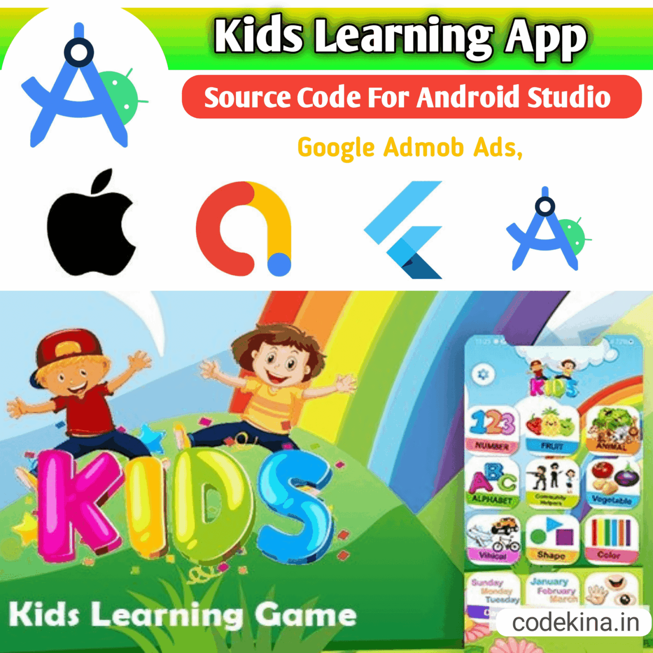 Learning App Source Code Kids learning android app source code – CodeKina