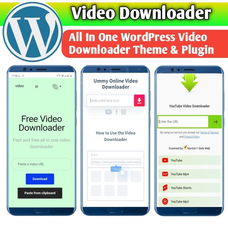 Download Video Plug In All in one Video Downloader WP theme and Plugin – CodeKina